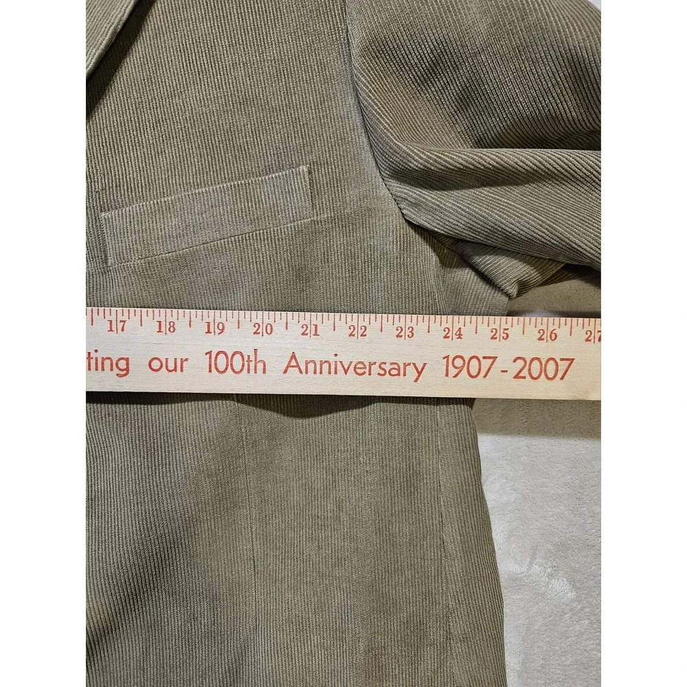 Linea Uomo 48L Tan Corduroy Blazer Sport Coat 3 Button‎ Cotton Long
